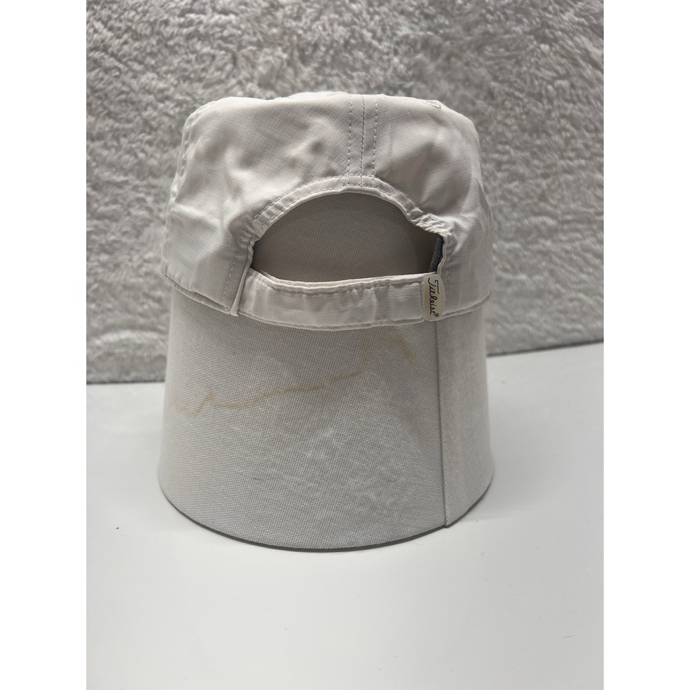 Titleist Performance Ball Marker Golf Hat Cap Strap Back White Black Script Logo - Picture 7 of 8